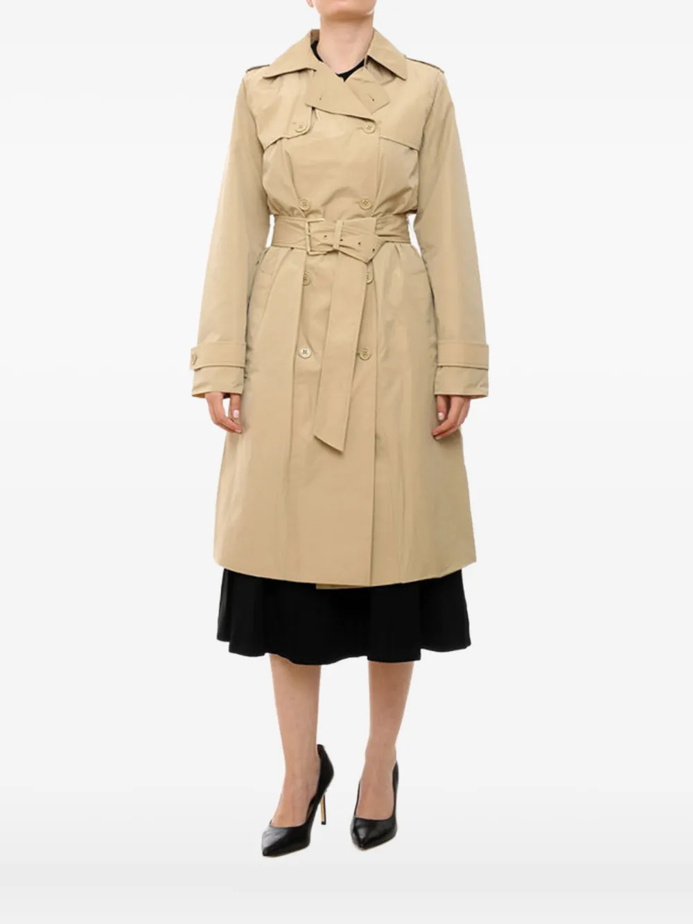 Michael Kors belted double-breasted trench coat - ニュートラル Michael Kors belted double-breasted trench coat - ニュートラル