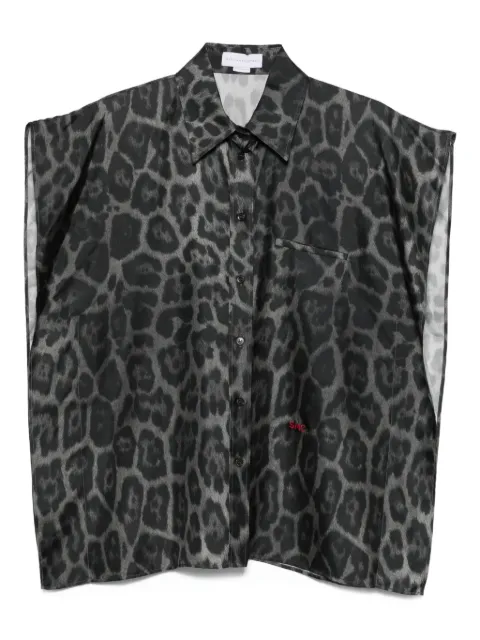 Stella McCartney leopard-print sleeveless blouse