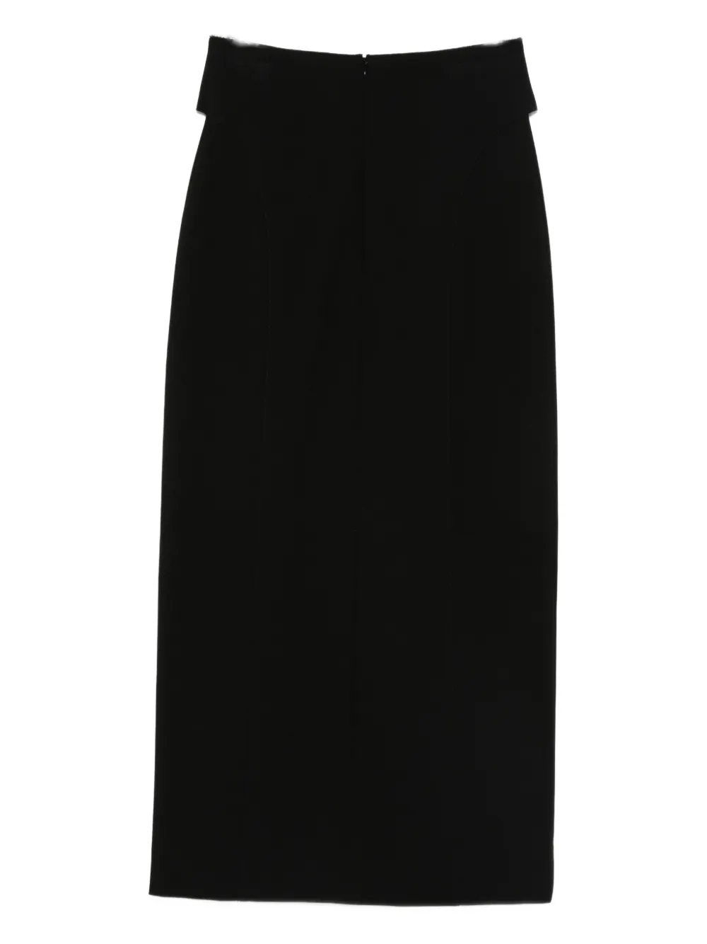 Akris Punto Wrap-detail Midi Skirt In Black