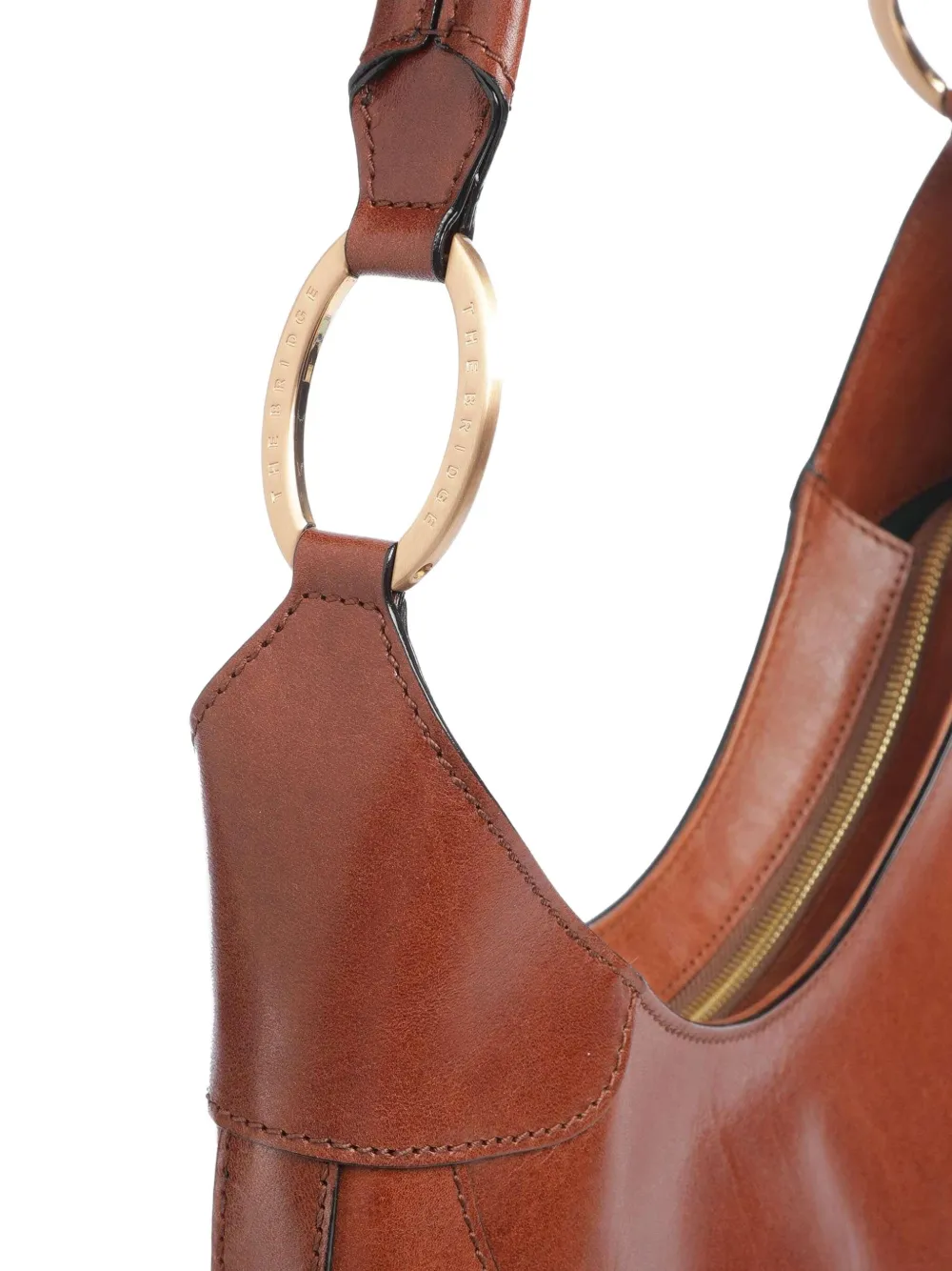 美品 THE BRIDGE ブリッジ レザー ワンショルダーバッグ レザー 茶 美品 THE BRIDGE ブリッジ レザー ワンショルダーバッグ レザー