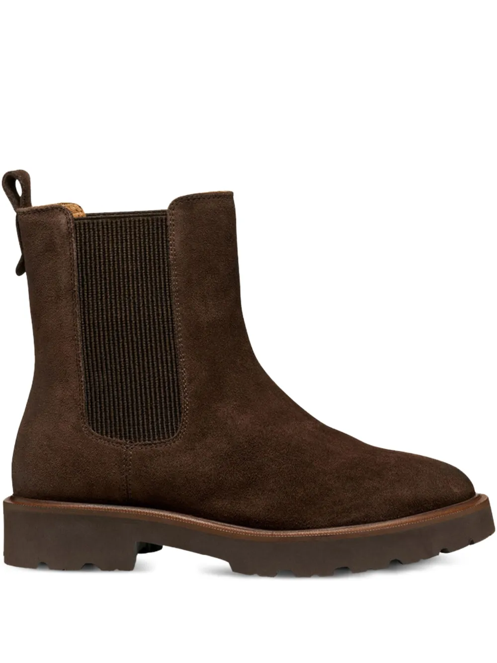 Geox elasticated-panel chelsea boots Brown