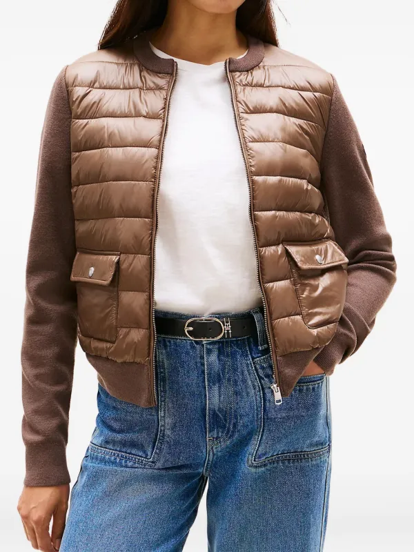 Tommy レザーキルティングジャケット ブラウン 【公式通販】