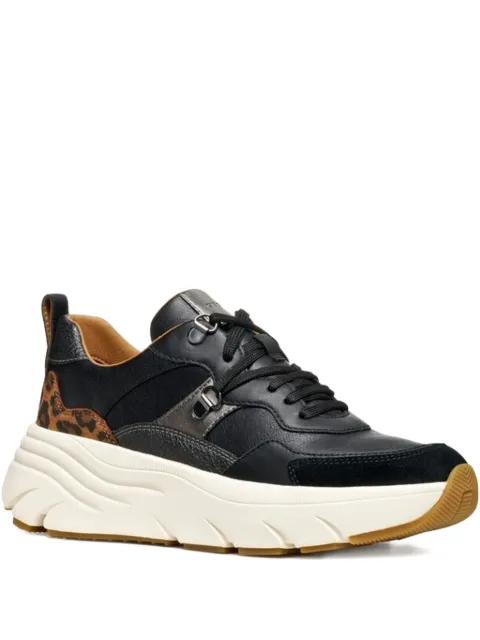Geox Diamanta leopard-print platform sneakers