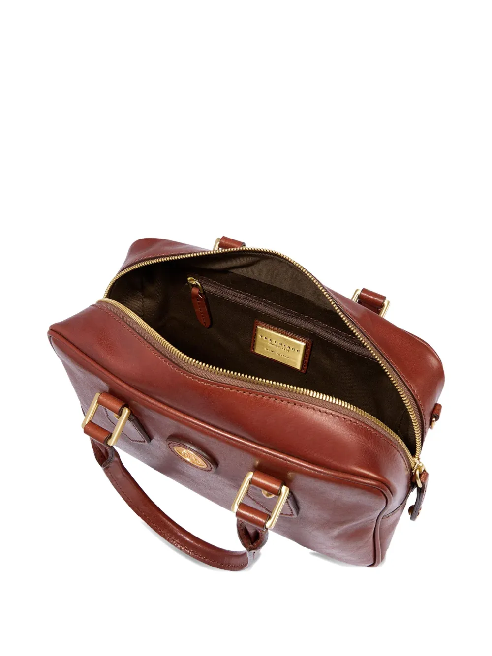 The Bridge Stodo Leather Top-handle Tote Bag In Brown