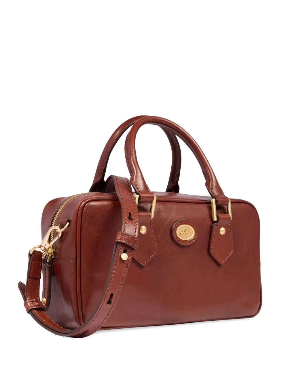The Bridge Stodo Leather Top-handle Tote Bag In Brown