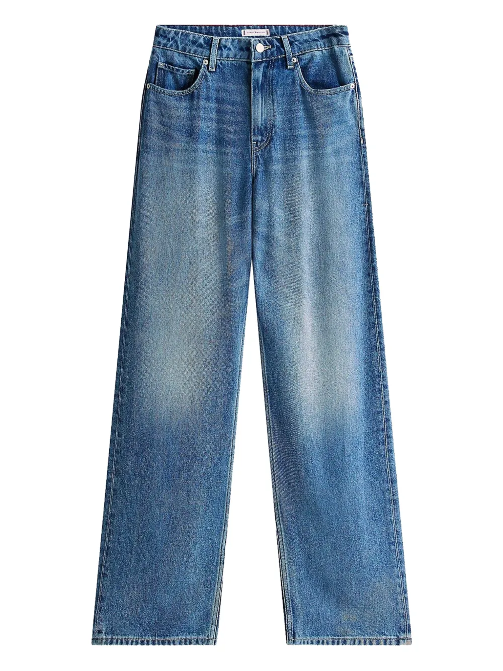 faded five-pocket jeans