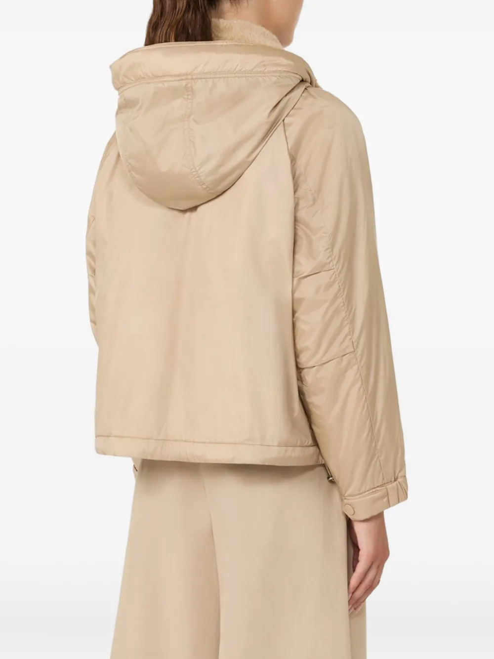 Weekend Max Mara Gevoerd jack met capuchon Beige