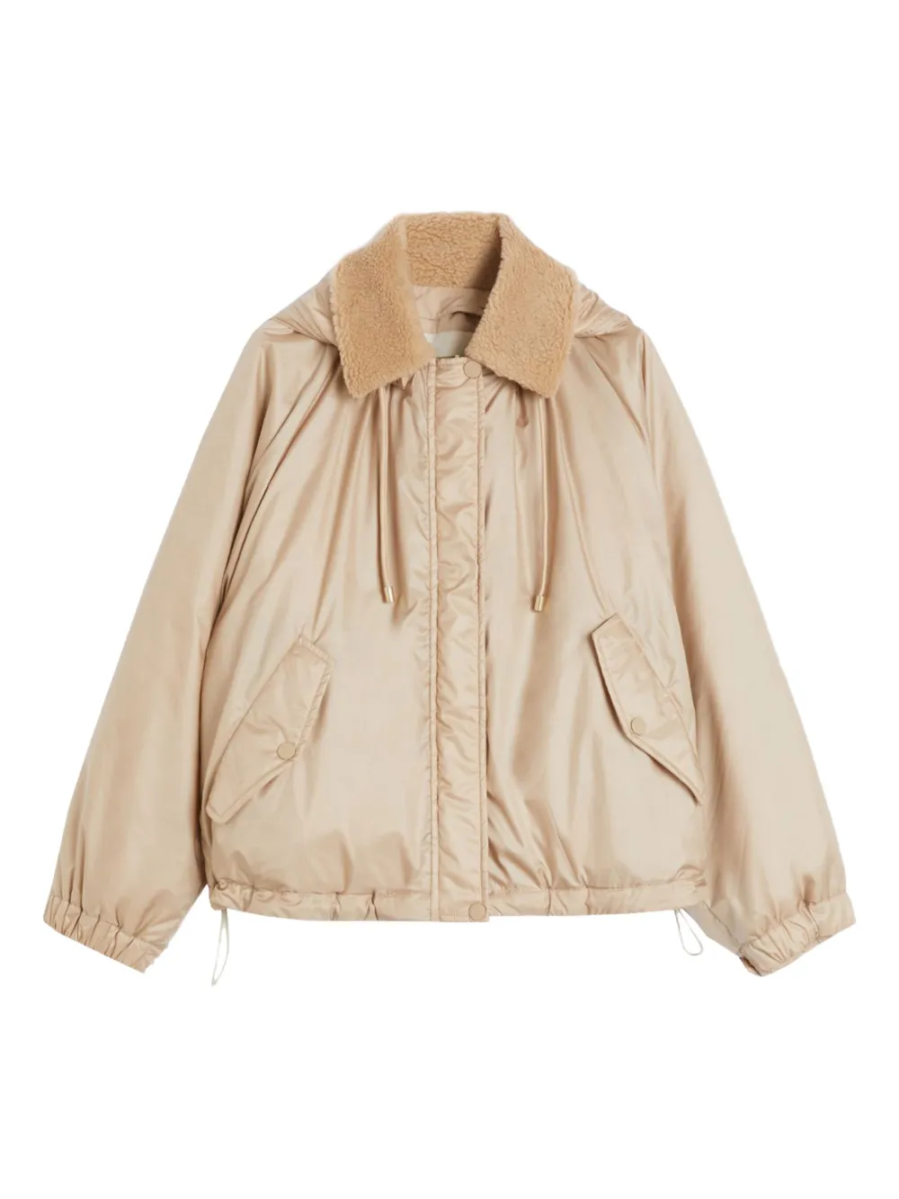 Weekend Max Mara Gevoerd jack met capuchon Beige