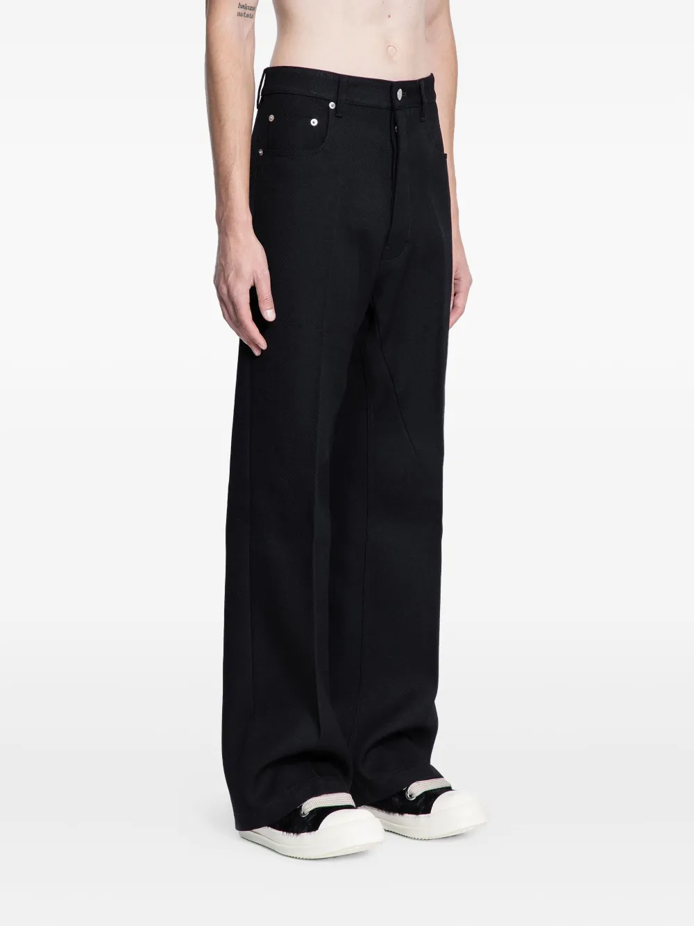 Rick Owens Geth Jeans In Black