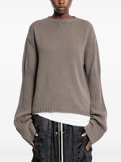 Rick Owens ribbed-detail jumper