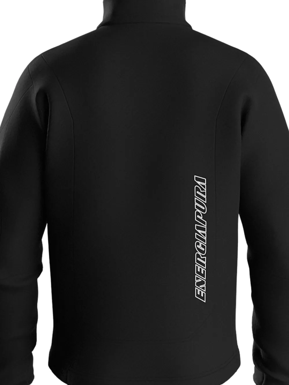 Energia Pura Fleece Zip-up Jacket In Black