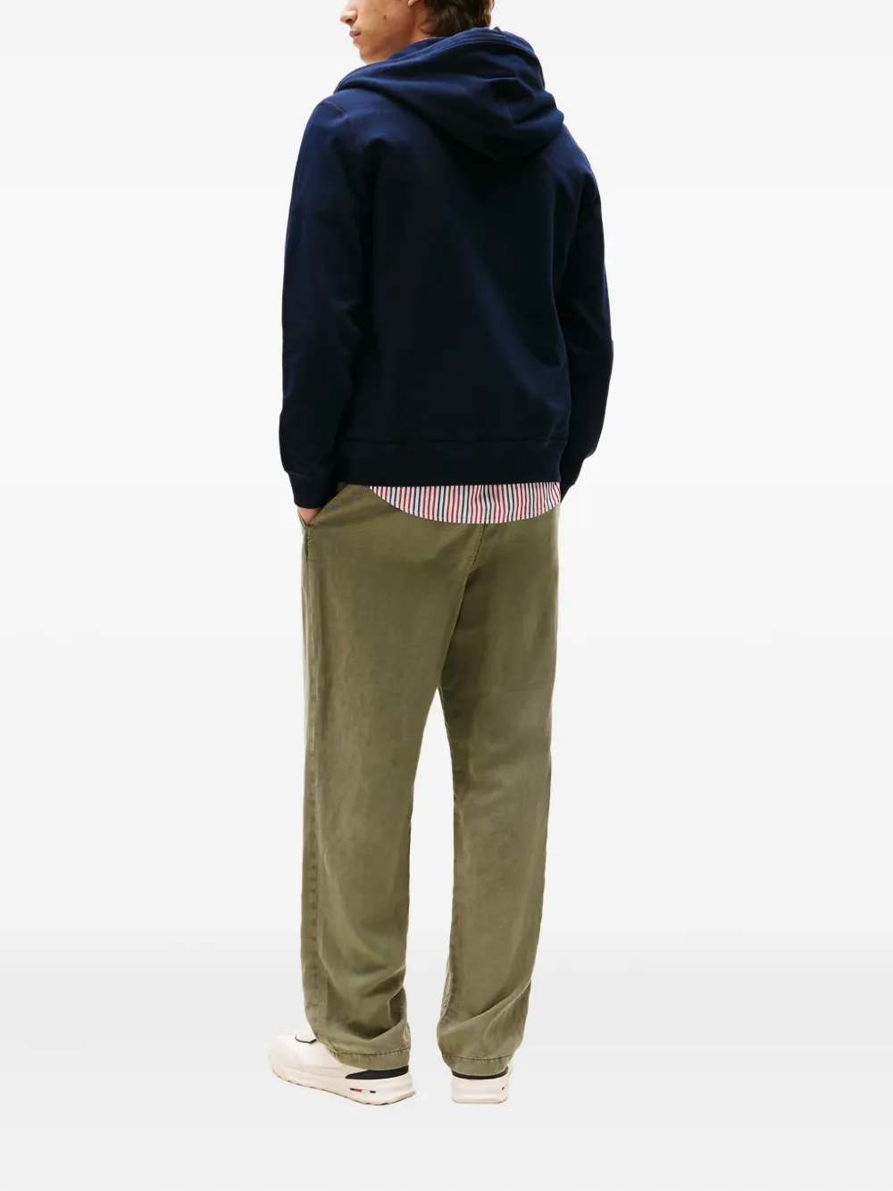 Tommy Hilfiger Hoodie met geborduurd logo Blauw