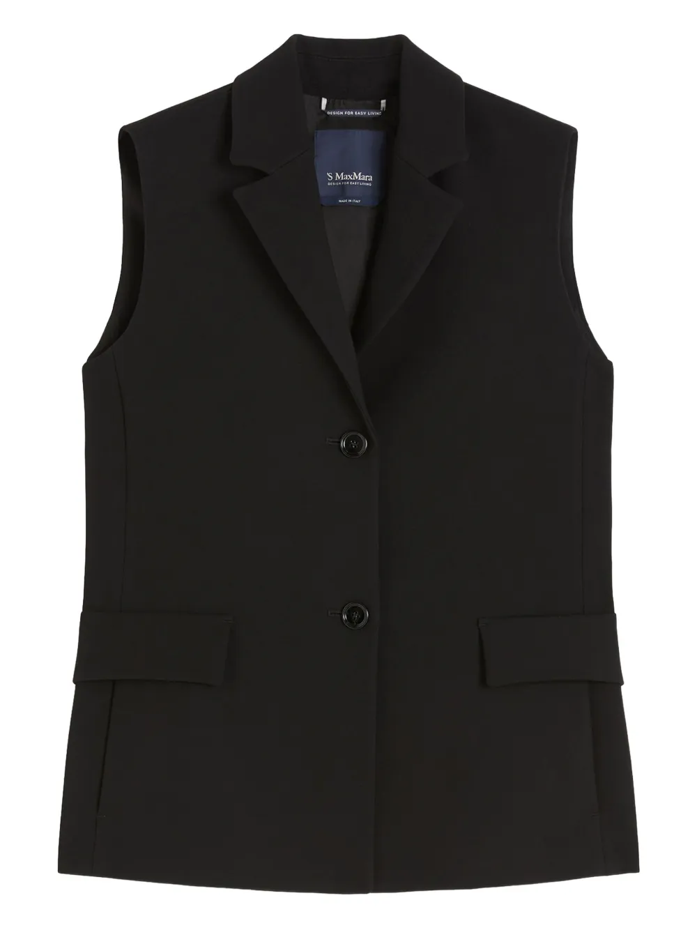 'S Max Mara notched-lapels waistcoat Zwart