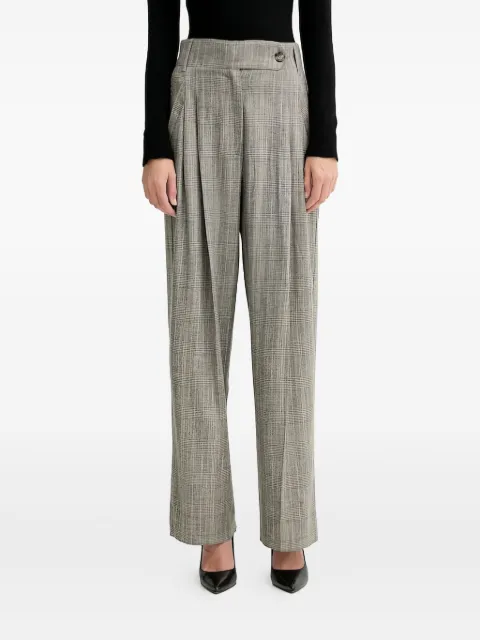Marella pleated check trousers