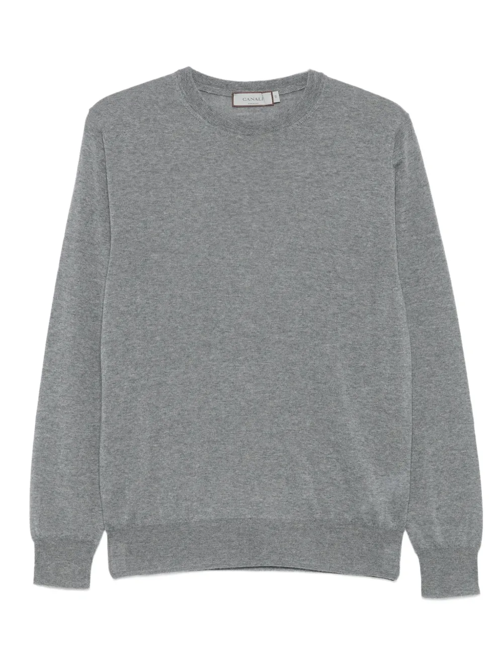 Canali Wollen trui met ronde hals Grijs