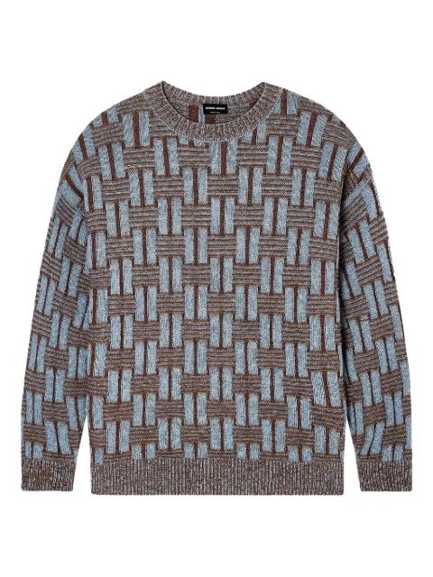 Giorgio Armani geometric-pattern sweater