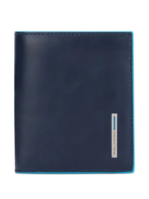 PIQUADRO leather-trimmed cardholder