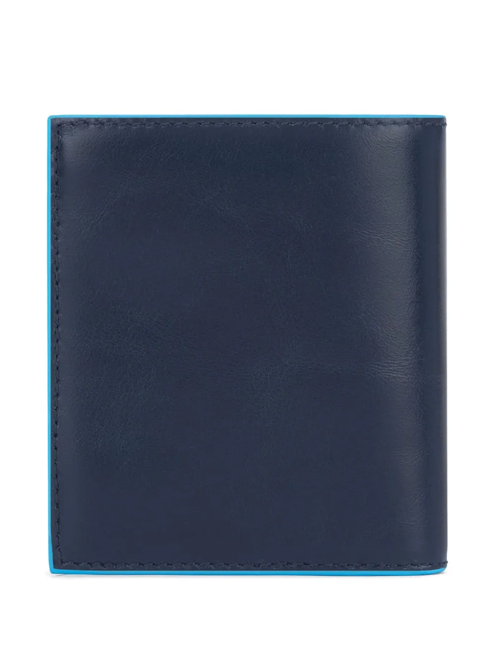 PIQUADRO Pasjeshouder met leren afwerking Blauw