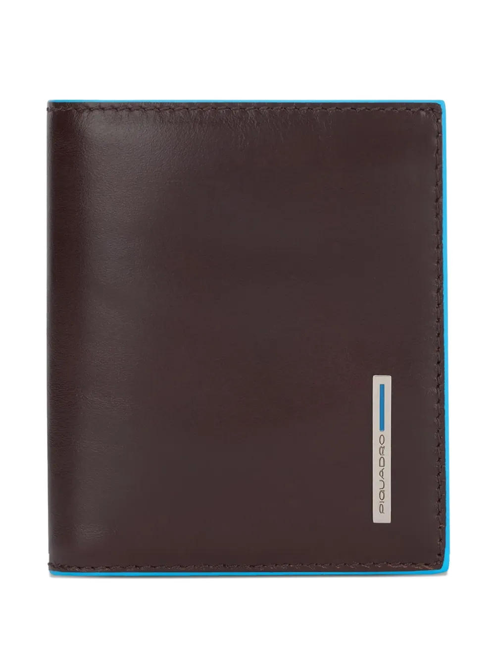 PIQUADRO Pasjeshouder met leren afwerking Bruin