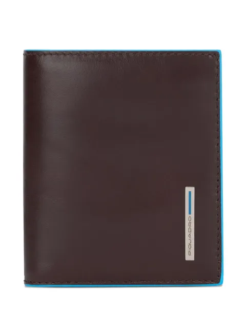 PIQUADRO leather-trimmed cardholder