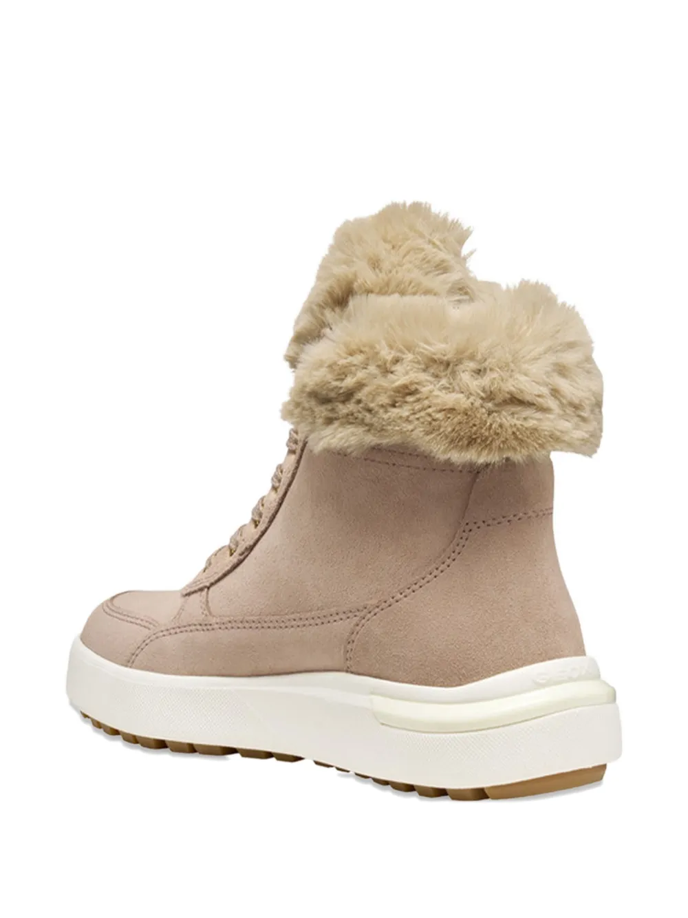 Geox Dayla Abx fur-trimmed boots Pink