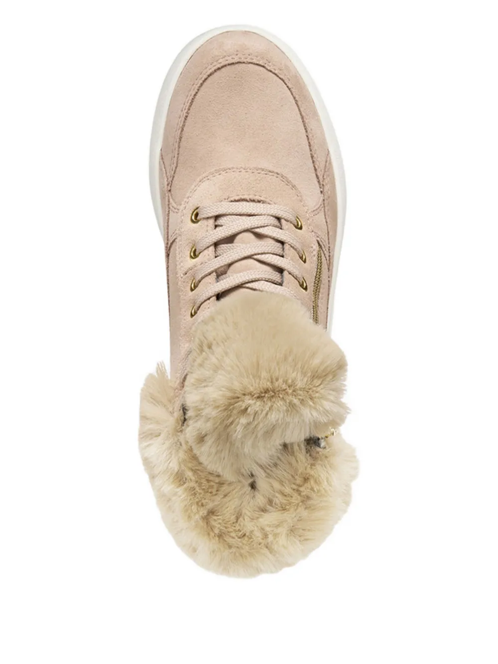 Geox Dayla Abx fur-trimmed boots Pink
