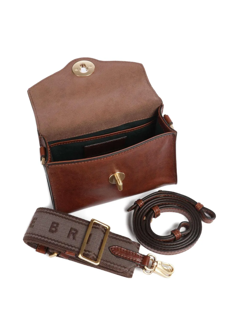 The Bridge Flap-front Leather Tote Bag In Brown