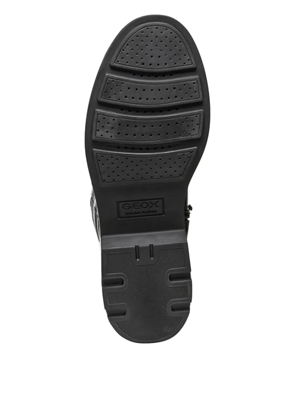 Geox button-detail leather boots Black