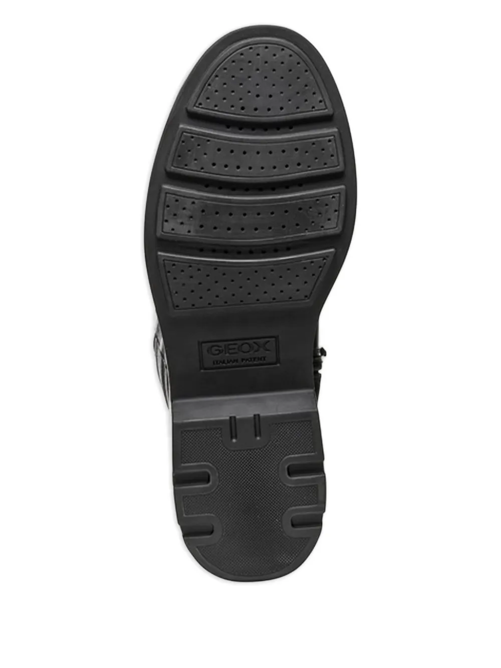 Geox button-detail leather boots Black
