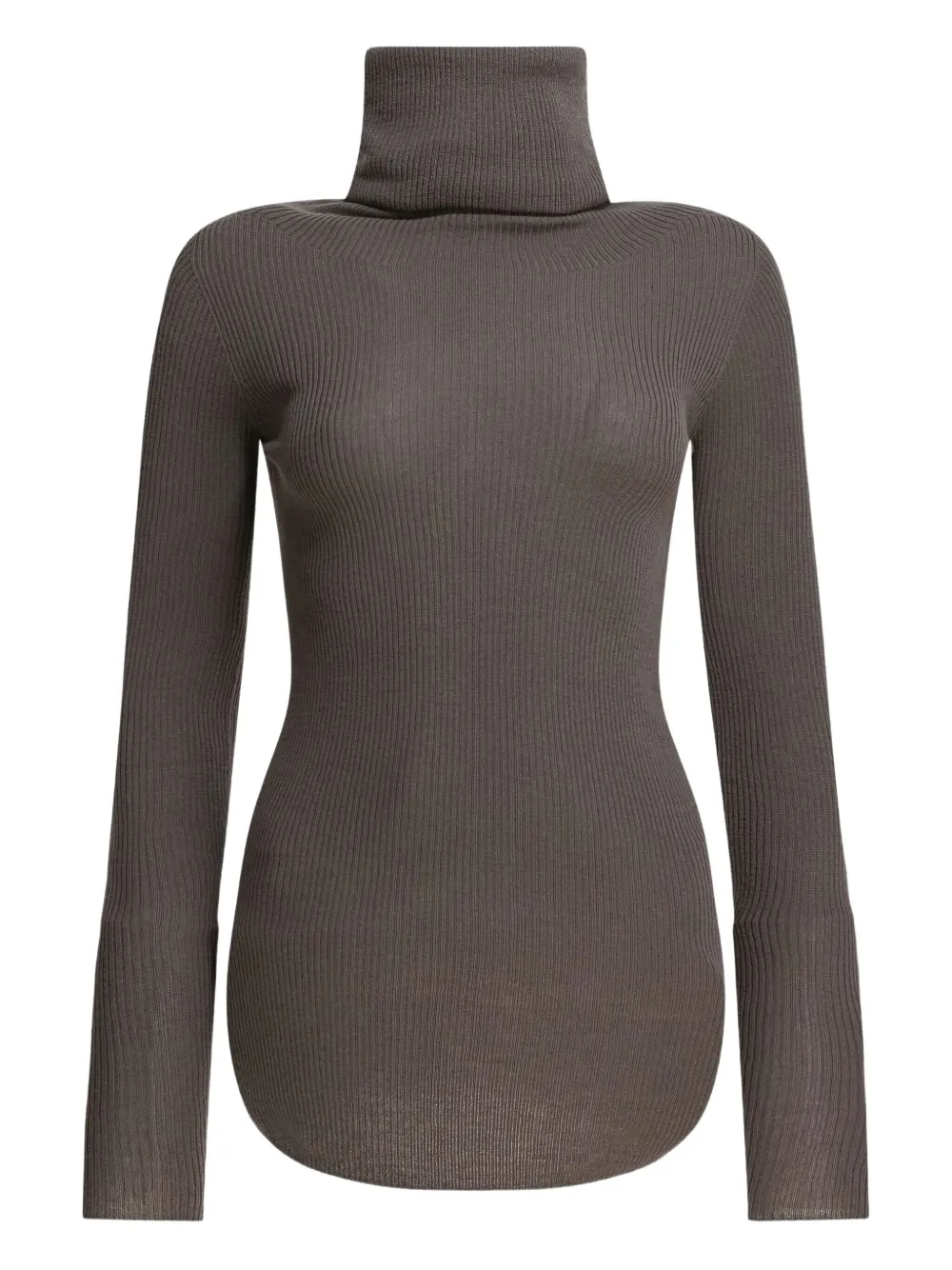Rick Owens ribbed turtleneck sweater Bruin