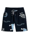 Tommy Hilfiger Junior logo-print drawstring shorts - Blue