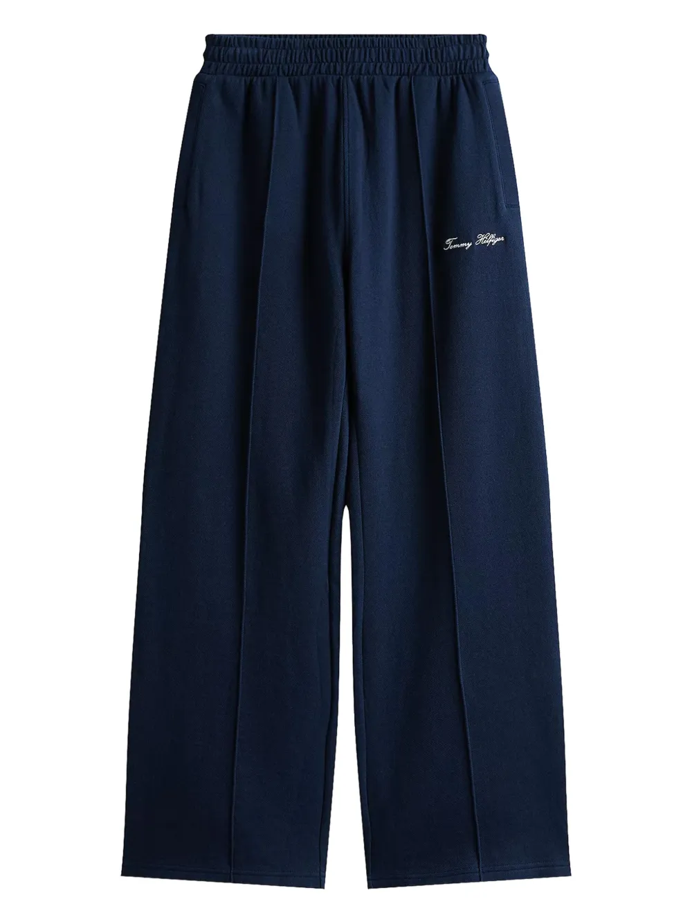 Tommy Hilfiger Broek met geborduurd logo Blauw