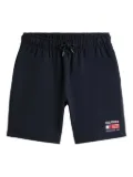 Tommy Hilfiger logo-embroidered drawstring shorts - Blue