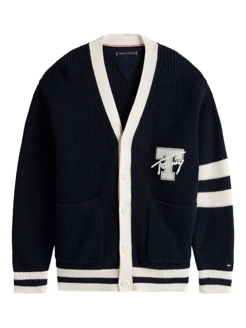 Tommy Hilfiger Junior striped logo cardigan