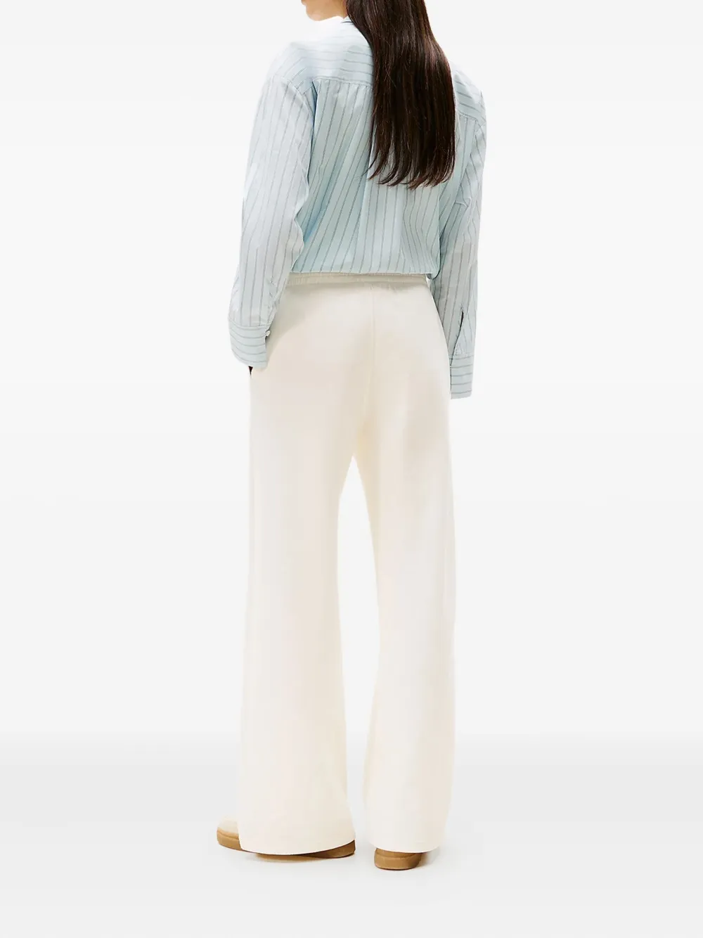 Tommy Hilfiger Logo-embroidered Track Pants In Neutral