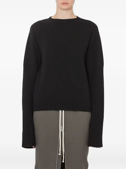 Rick Owens ribbed-cuff sweater