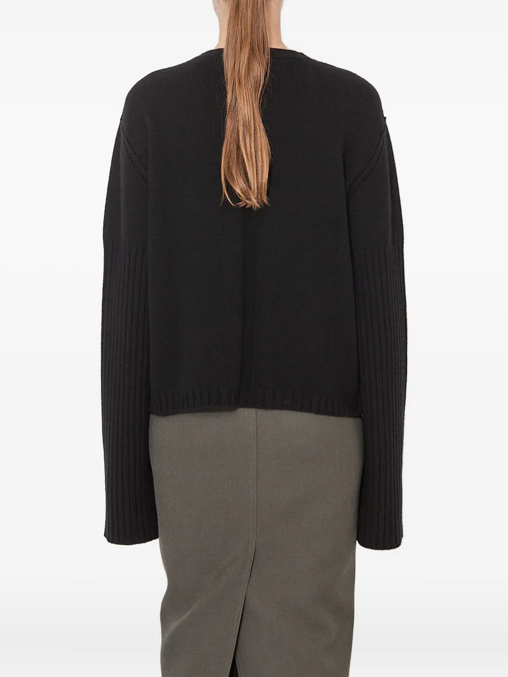Rick Owens ribbed-cuff sweater | Knitted Sweaters | Image 2