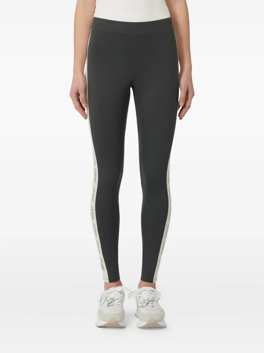 Weekend Max Mara logo-tape leggings 001 ANTRACITE