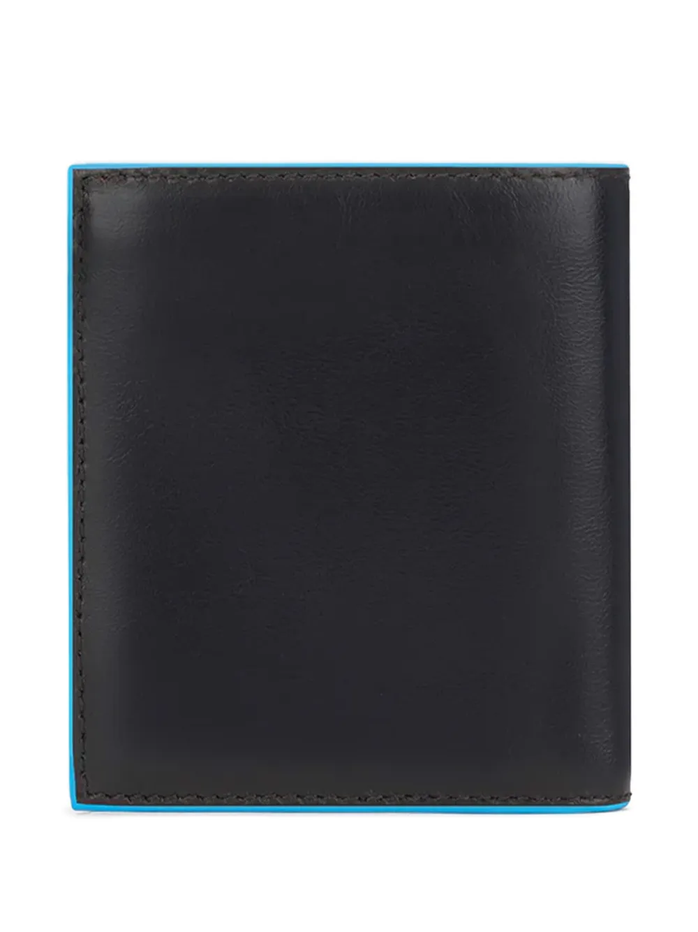 PIQUADRO Portemonnee met leren afwerking Zwart