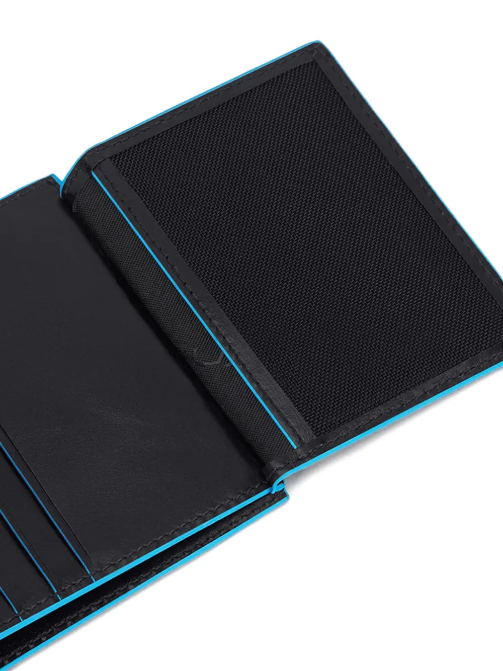 PIQUADRO Portemonnee met leren afwerking Zwart