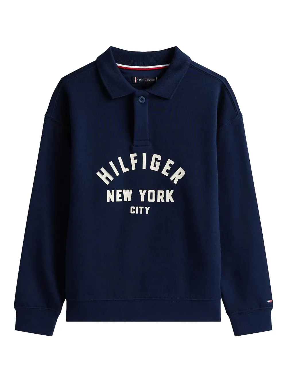 Tommy Hilfiger Junior hilfiger new york city polo-neck sweatshirt C1G DARK NIGHT NAVY