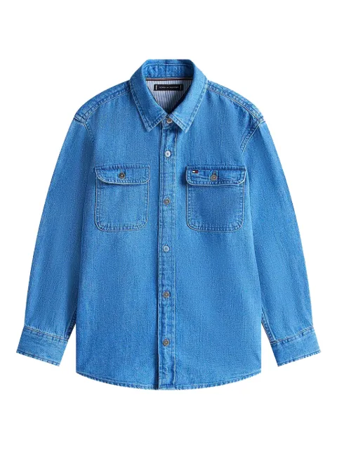Tommy Hilfiger Junior double-pocket denim shirt
