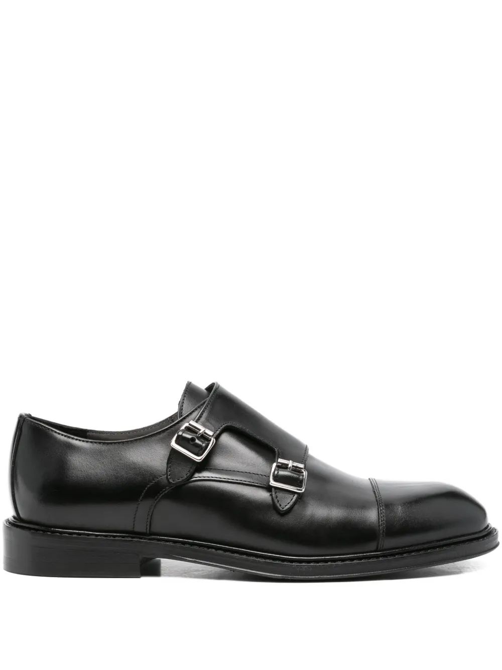 Corneliani double-buckle loafers Black