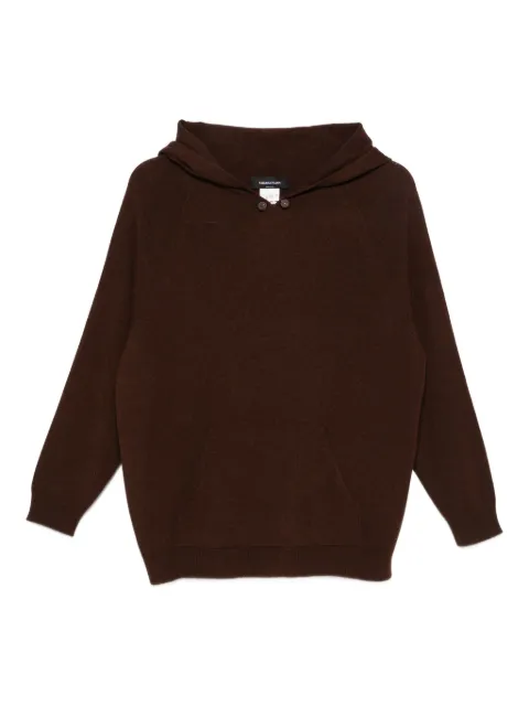 Fabiana Filippi long-sleeve wool-blend hoodie
