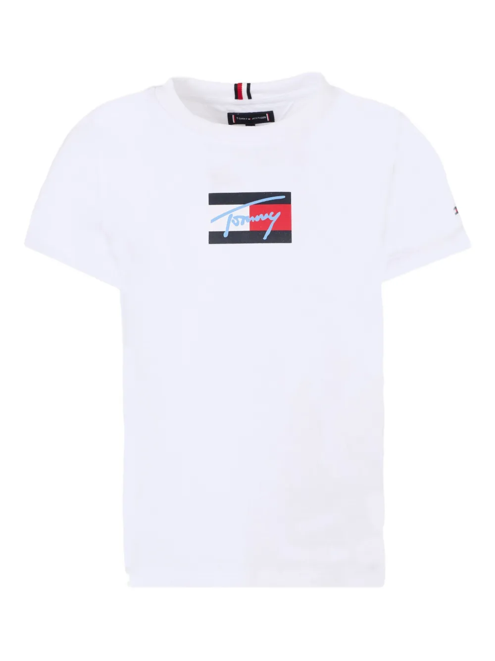 Tommy Hilfiger Junior logo-print short-sleeve T-shirt | White | Image 1