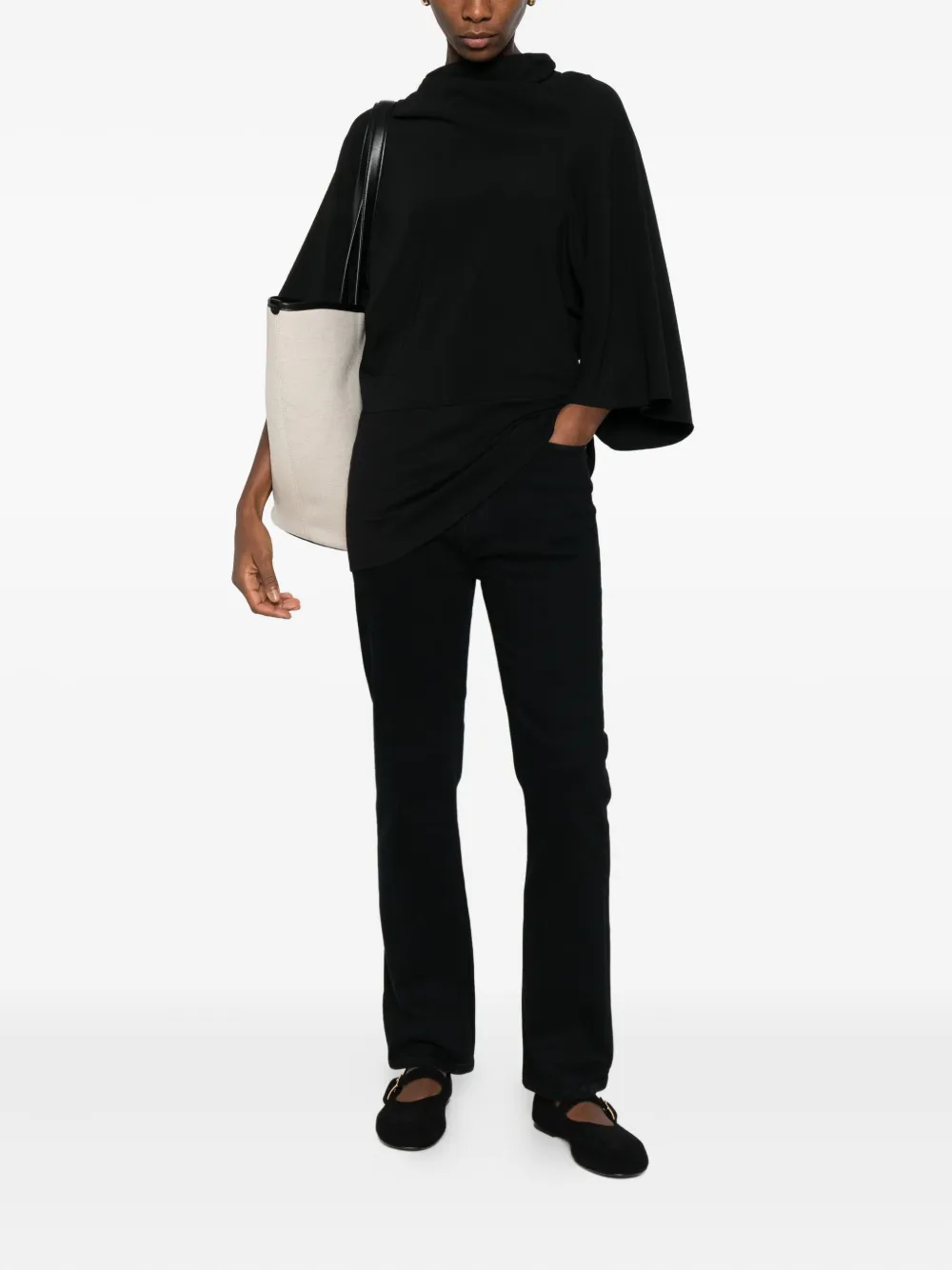 TOVE button jeans - Zwart