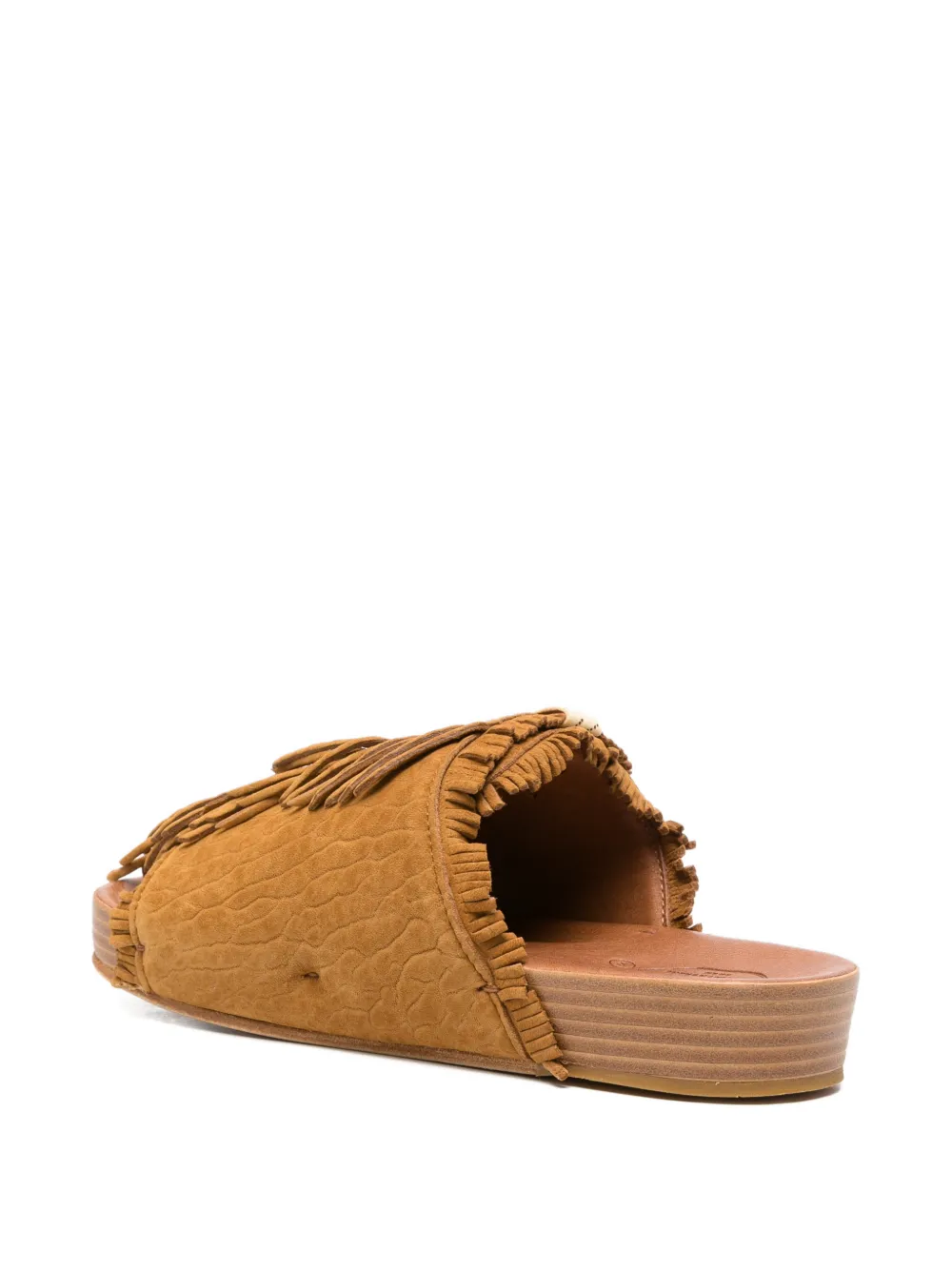 visvim Christo Shaman fringe-trim sandals Bruin