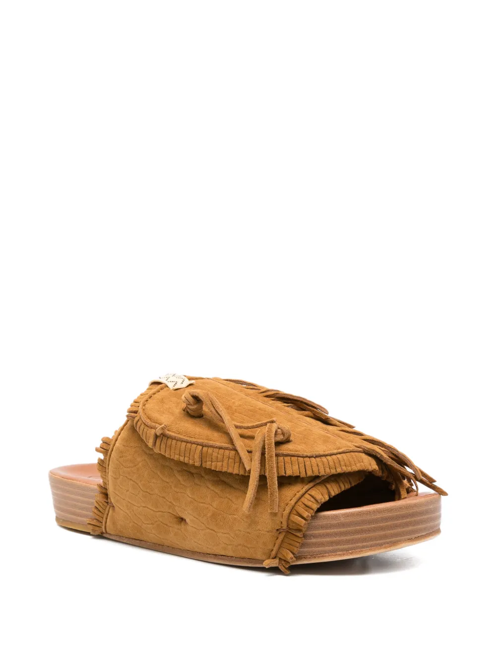 visvim Christo Shaman fringe-trim sandals Bruin