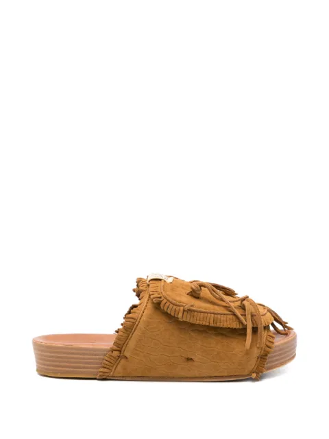 visvim Christo Shaman fringe-trim sandals