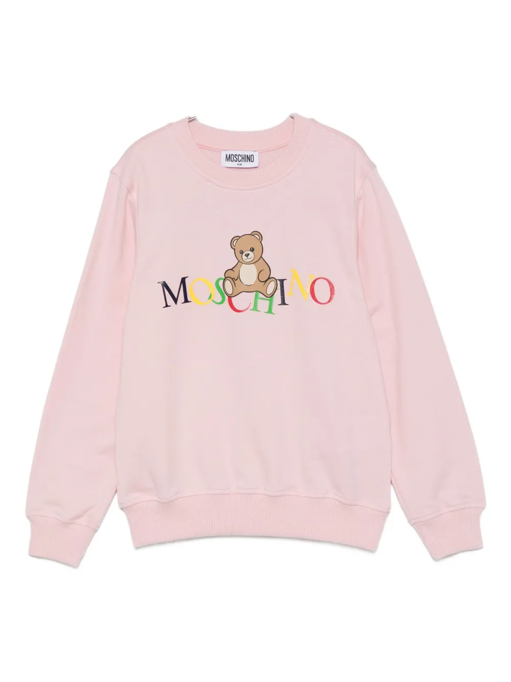 Moschino Kids teddy-print sweatshirt - ピンク Moschino Kids teddy-print sweatshirt - ピンク